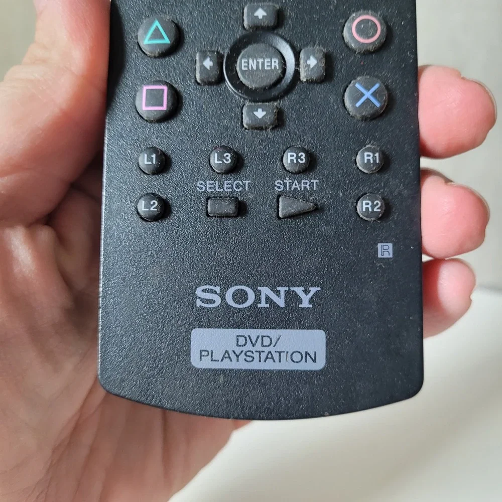 Sony DVD Remote Control PlayStation 2 SCPH-10420 Black Good Retro Gaming Media